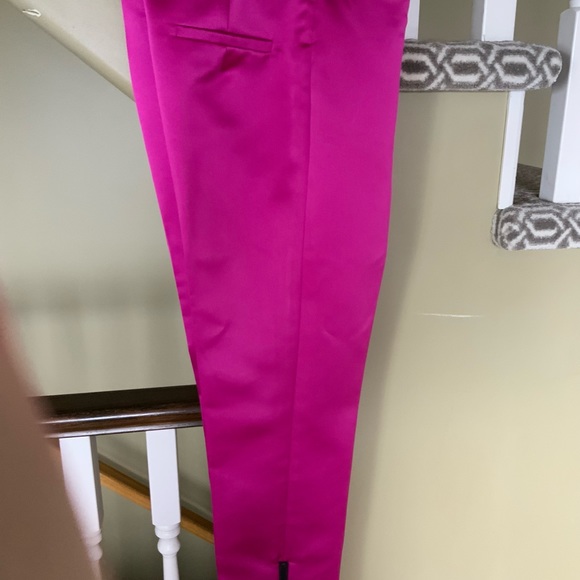 Milly Pink Silk Pants - Picture 4 of 7